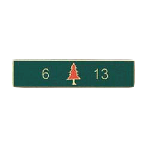 Blackinton 6/13 Commendation Bar with Tree A12248 (5/16")