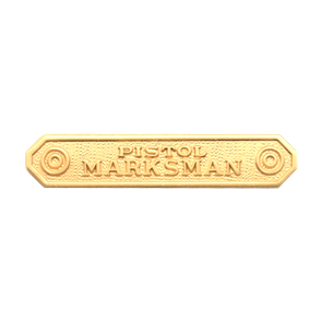 Blackinton Pistol Marksman Marksmanship Bar A6140-H
