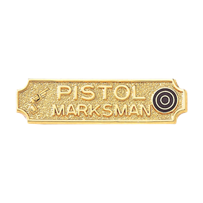 Blackinton Pistol Marksman Marksmanship Bar A7025