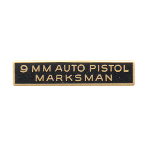 Blackinton 9mm Auto Pistol Marksmanship Bar A7614-B