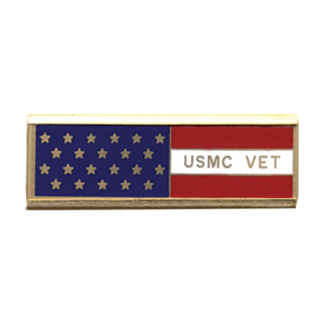 Blackinton American Flag Marine Corp Vet Commendation Bar